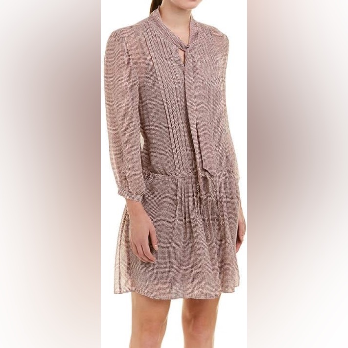 Nwt Joie Xyla B Drop Waist Dress In Deep Verbena, Size Large